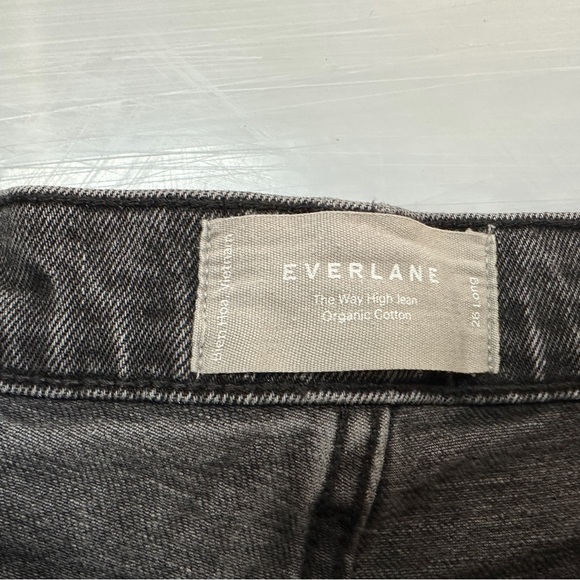 Everlane The Way High Jean, 100% Cotton, size 26 Washed Gray - Picture 2 of 5